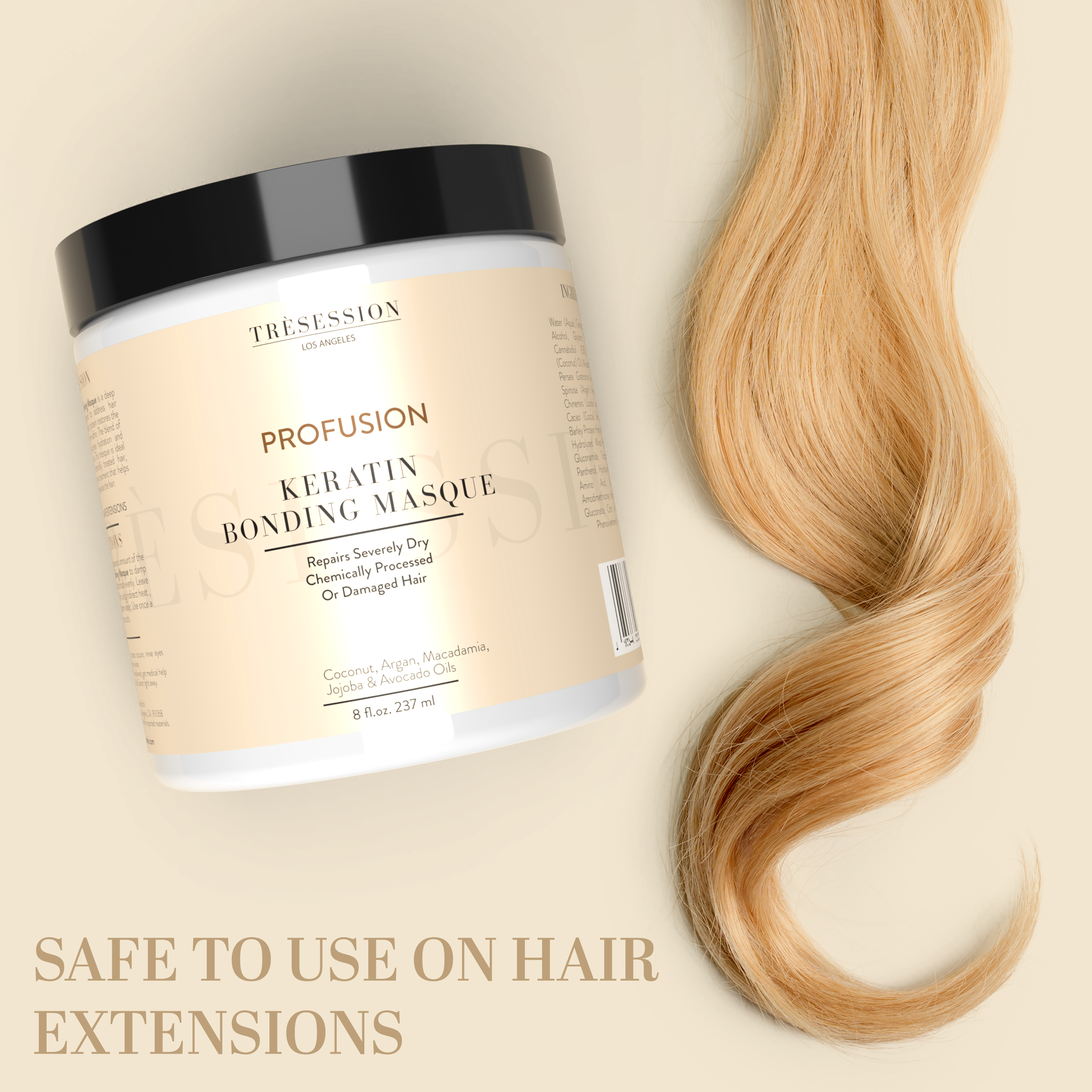 PROFUSION Keratin Bonding Masque | Repairs Dry, Damaged & Chemically Treated Hair 8 FL OZ