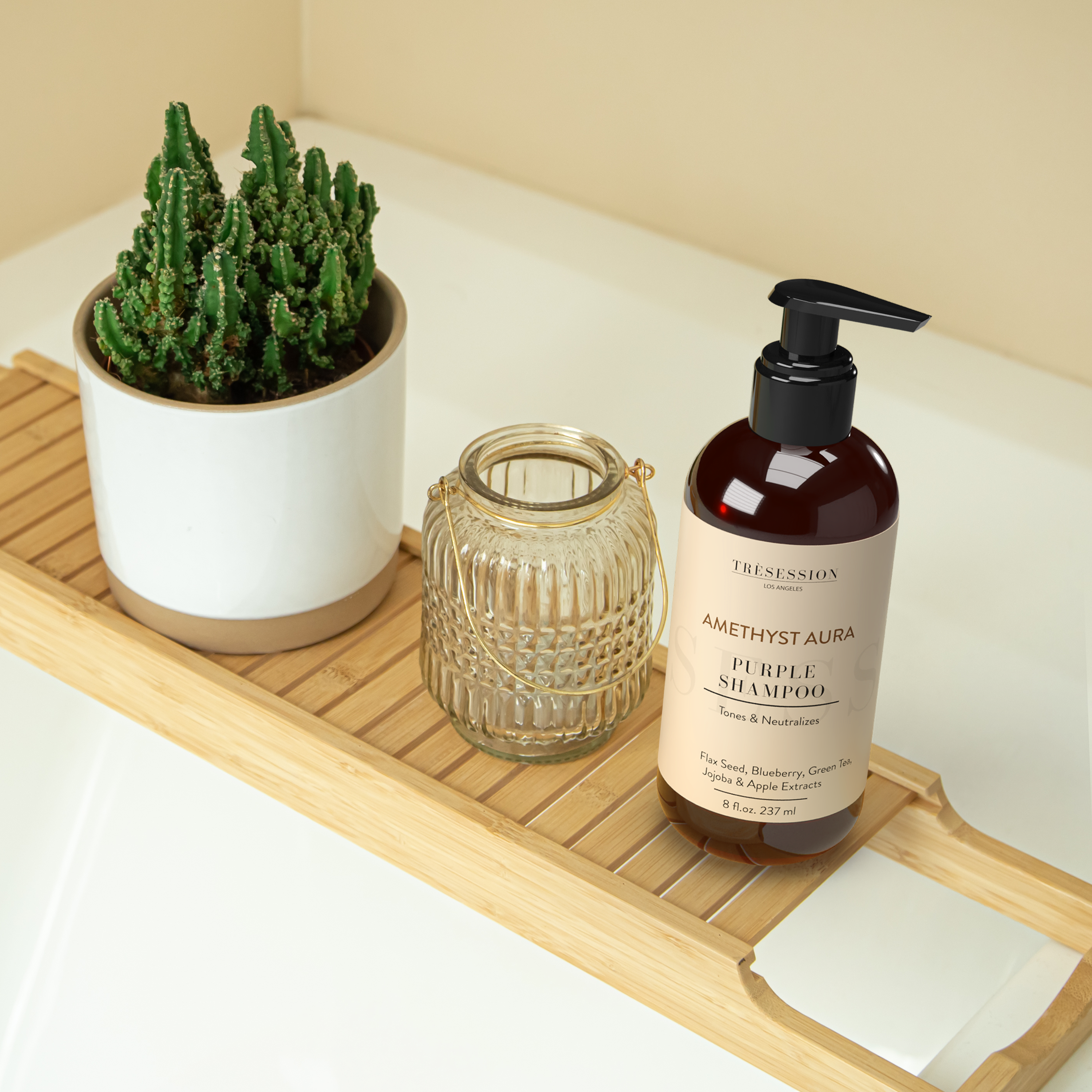 AMETHYST AURA Purple Shampoo | Neutralizes Brassy Tones In Blonde, Gray Hair 8 FL OZ