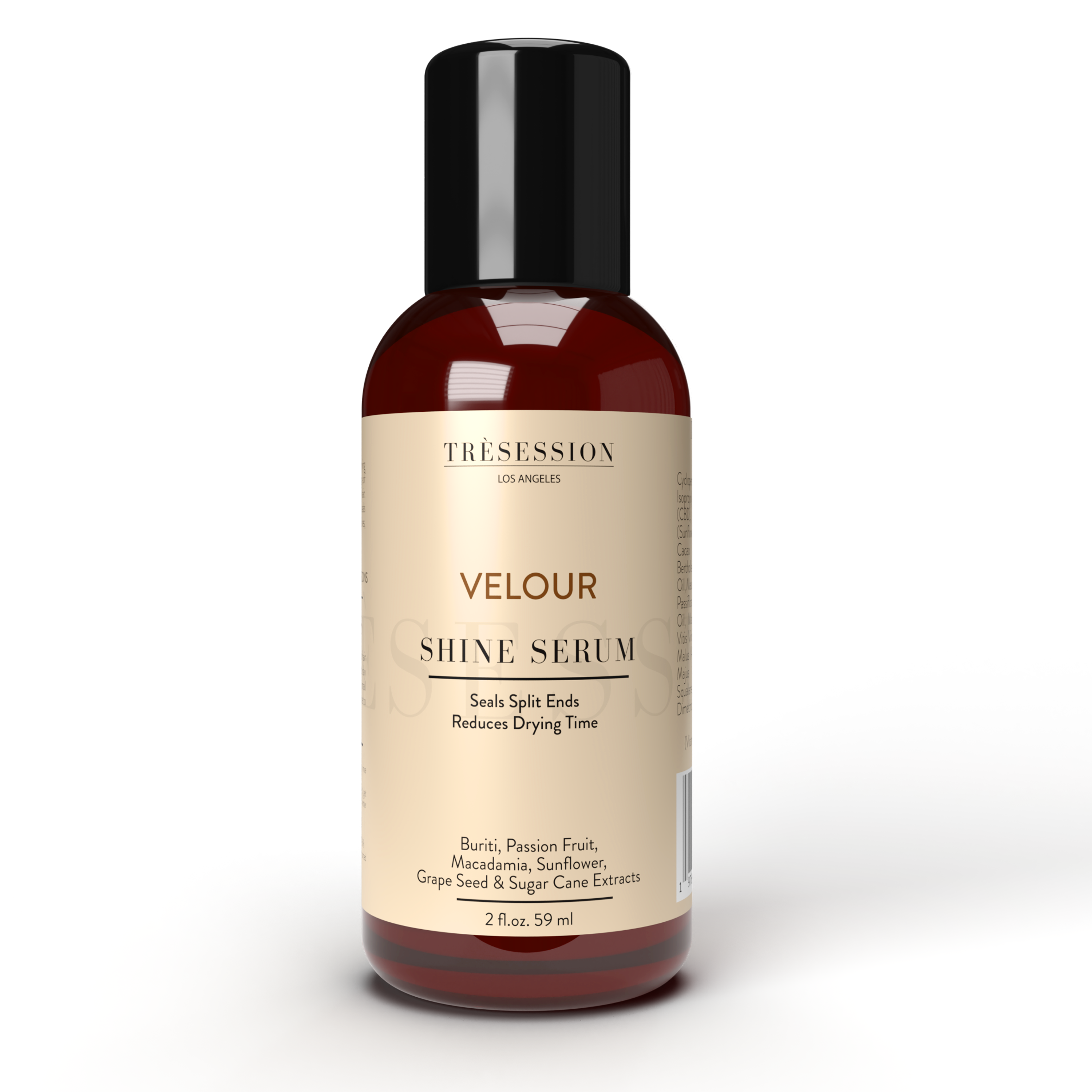 Velour Shine Serum | Moisturizing Serum with UV Protection | For All Hair Types | Reduces Frizz, Seals split ends 2 FL OZ