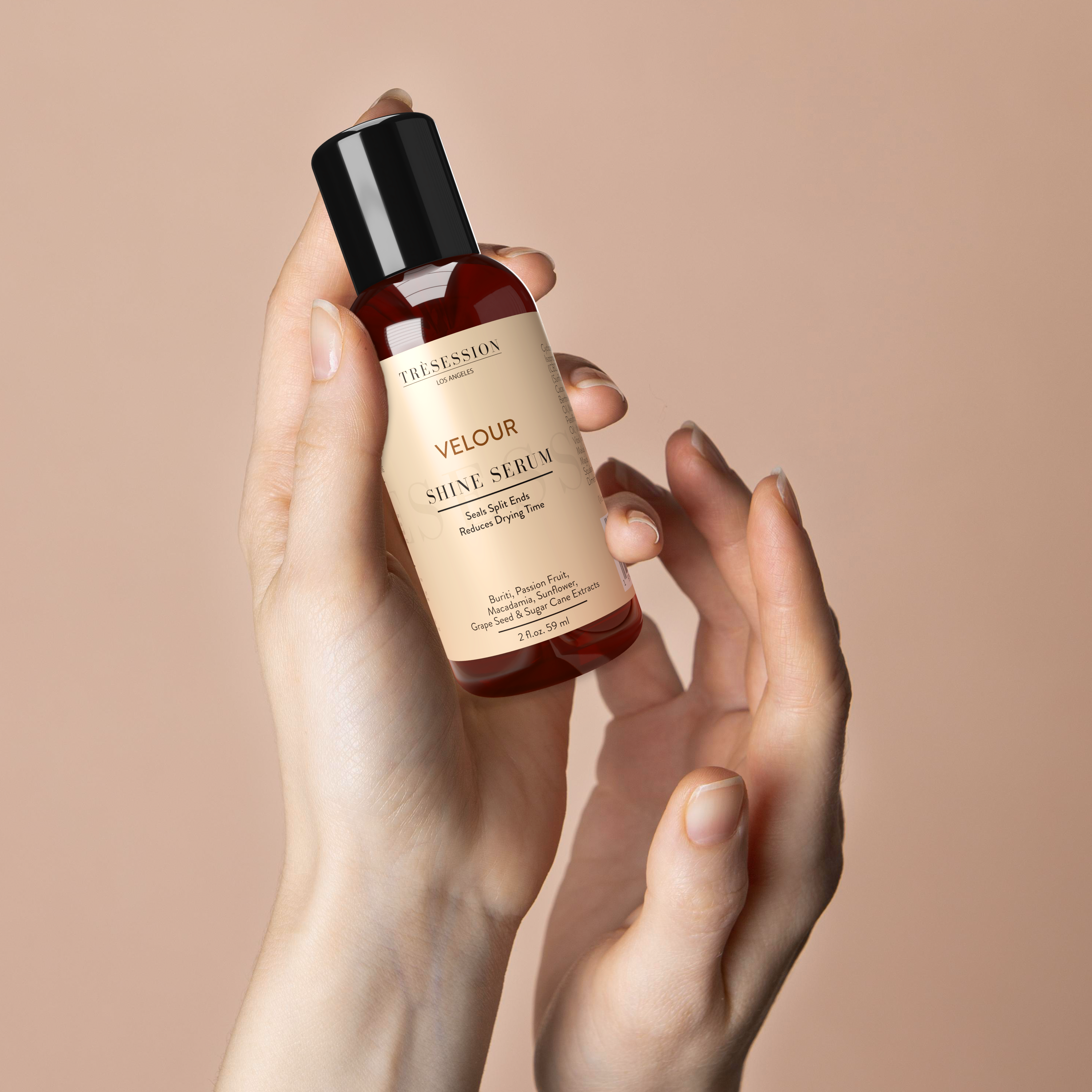 Velour Shine Serum | Moisturizing Serum with UV Protection | For All Hair Types | Reduces Frizz, Seals split ends 2 FL OZ