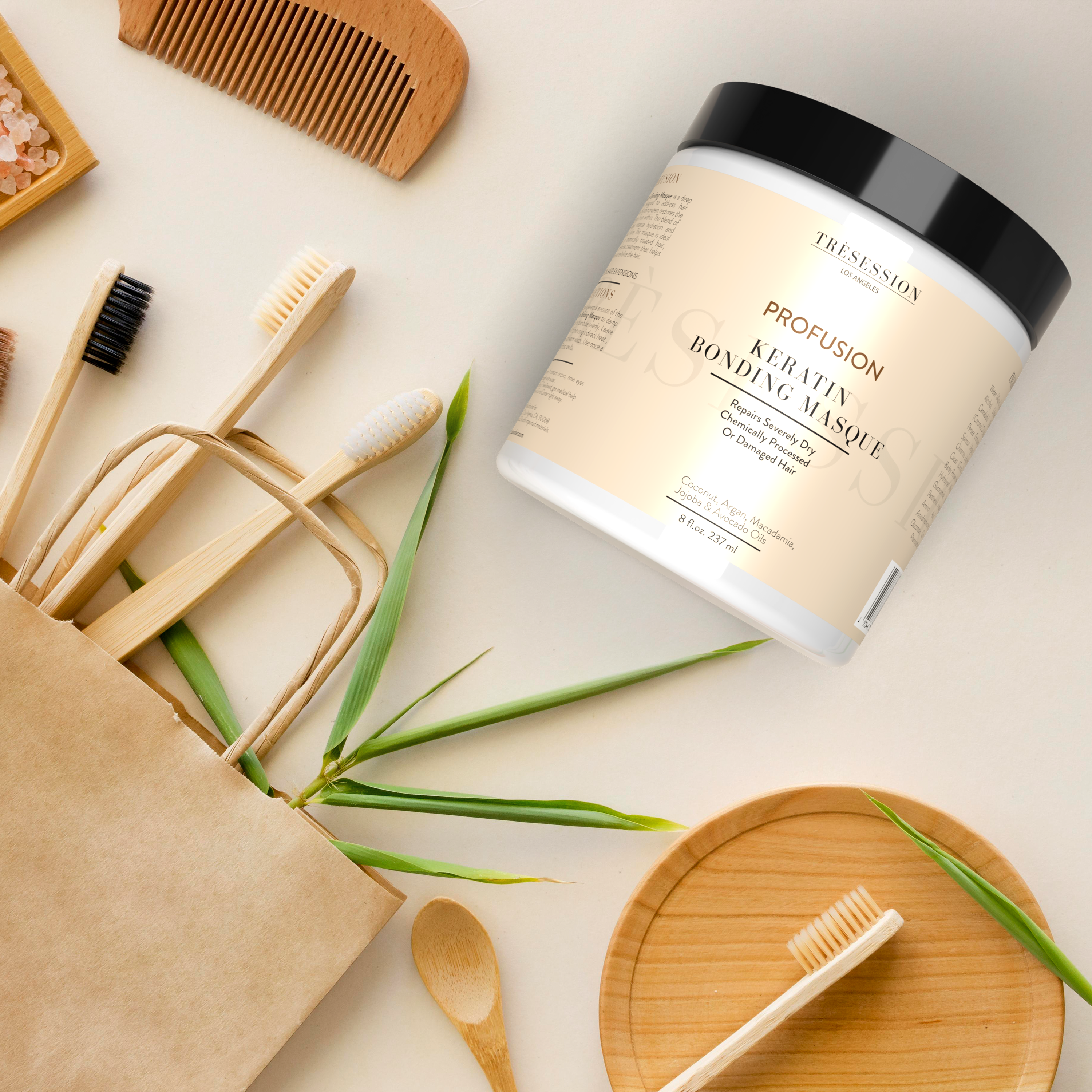 PROFUSION Keratin Bonding Masque | Repairs Dry, Damaged & Chemically Treated Hair 8 FL OZ