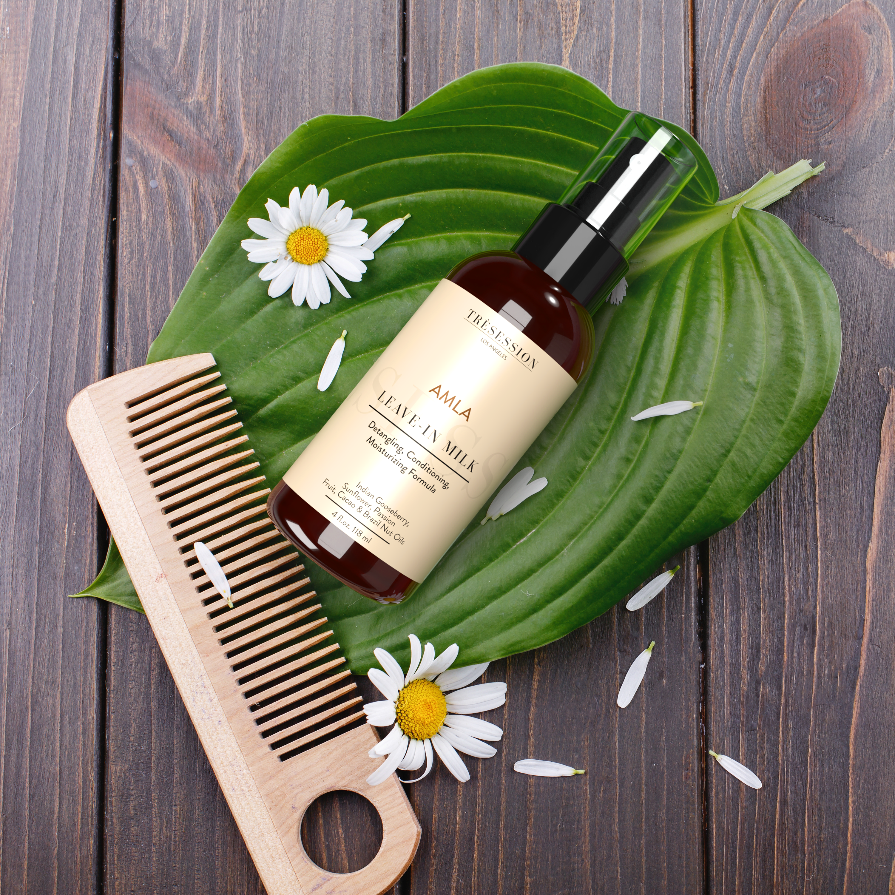 AMLA Leave-in Milk | Conditioning, Moisturizing & Heat Protecting, Detangling Spray For All Hair Types 4 FL OZ