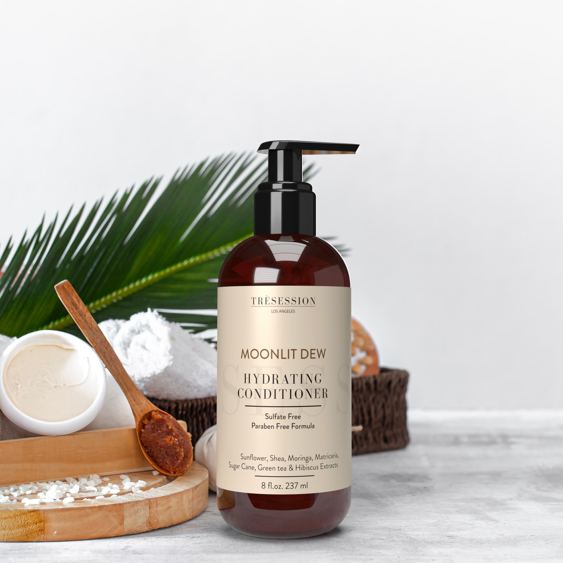 MONLIT DEW Hydrating Conditioner | For All Hair Types| Moisturizes And Reduces Frizz | Sulfate & Paraben Free 8 OZ